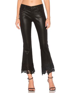 J Brand Selena Mid Rise Crop Boot Jeans - Black