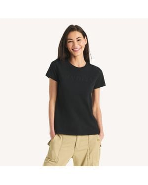 Nautica Foil Logo Graphic T-Shirt - Black