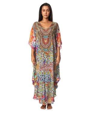 La Moda Clothing Willow Long Balloon Top - Multicolor