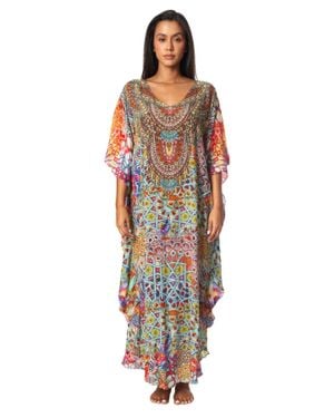 La Moda Clothing Willow Long Balloon Top - Multicolor