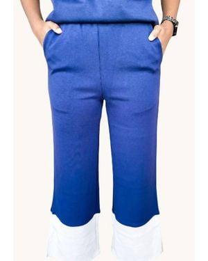 Before You Cozy Luxe Wide Leg Pants - Blue