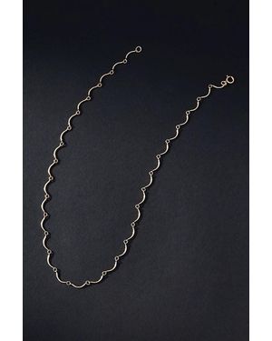 maslo Scallop Necklace - Blue