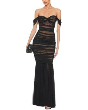 Alma King Off-Shoulder Maxi Dress - Black