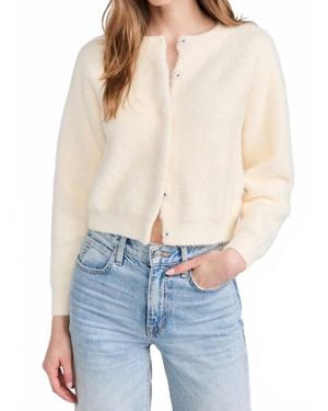 Line & Dot Kent Button Front Sweater - Blue