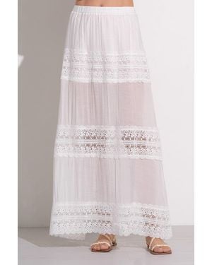 Elan Wymara Crochet Maxi Skirt - Pink