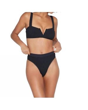LSPACE Lee Lee Ribbed Bikini Top - Blue