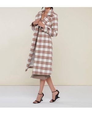 Rachel Parcell Tailored Overcoat - Natural