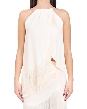 SIMONA CORSELLINI Acetate And Silk Top - White