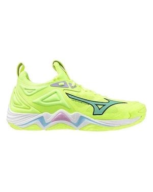 Mizuno Wave Momentum 3 Sneakers Neo Lime Volleyball Shoes Shop432 - Green