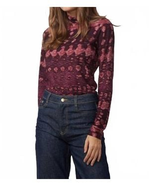 Gilner Farrar Evie Long Sleeve Top - Red