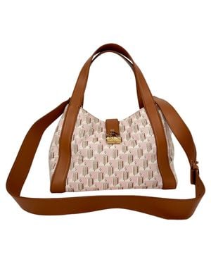 Lanvin Mother And Child Graphic-Print Tote Bag - Brown