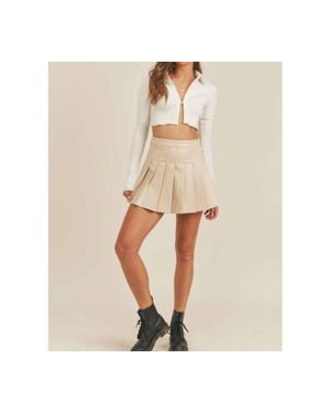 ..,merci Almond Milk Skirt - Natural