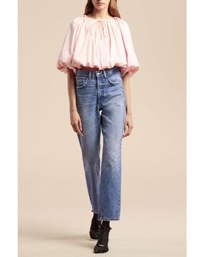 Rebecca Taylor Sateen Bubble Top - Blue