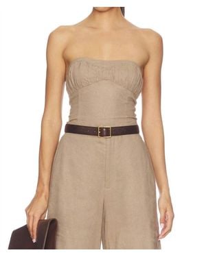 Elodie Bruno Mavi Strapless Top - Natural