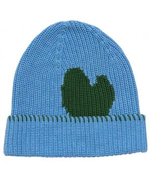 Kerri Rosenthal Max Heart Beanie - Blue