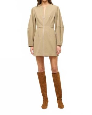 STAUD Mini Katja Dress - Natural