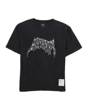 Satisfy Graphic Logo Boxy Fit Cotton T-Shirt - Black
