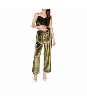 LatteLove Velvet Pant - Metallic