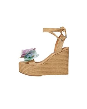 Steve Madden Petal Wedge Sandals Multi Peta02S1 - Natural