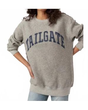 Project Social T Touchdown/Tailgate Reversible Sweatshirt - Gray