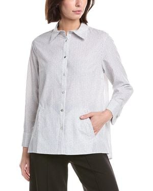 Lemon Grass Button Down Shirt - Gray