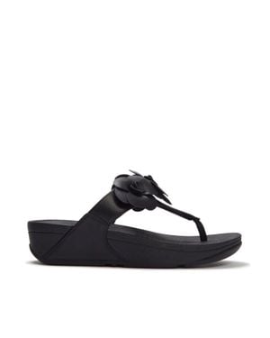 Fitflop Lulu Flower Toe-Post Sandals - Blue
