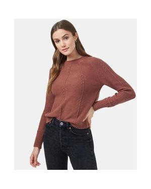 Tentree Highline Sweater 100% Organic Cotton Tree Stitch Dsgl958 - Red