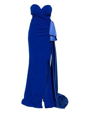 Saiid Kobeisy Strapless Long Dress - Blue