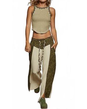 Pol Thermal With Animal Printed Pants - Multicolor