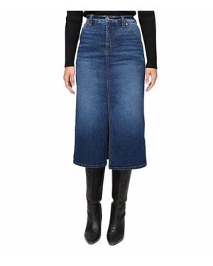 Karen Kane Crystal Girl Midi Skirt - Blue