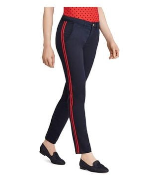 Hue Ankle Stretch Pants - Blue