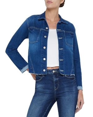 L'Agence Janelle Slim Raw Jacket - Blue