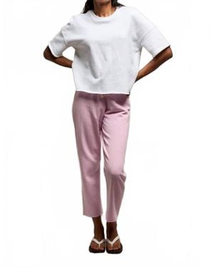 PERFECTWHITETEE Jamaica Beach Fleece Capri Pant - Pink