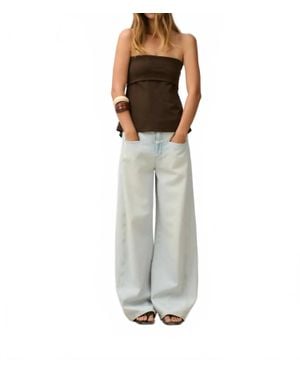 Closed Maple Pull On Tube Top - Gray