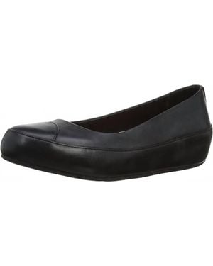 Fitflop Due Leather Flats - Black