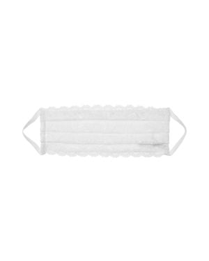Cosabella Never Say Never Pleated Face Mask - White