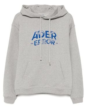 Adererror Hoodie With Logo - Gray
