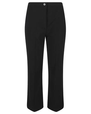 Patrizia Pepe Flared Tailored Polyester Pants - Black