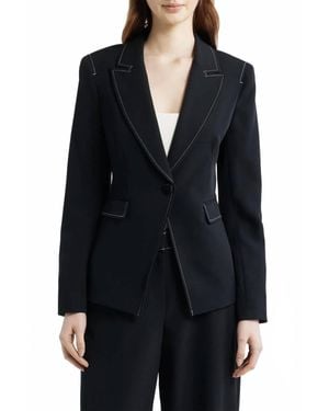Tahari Blazer Suit And Separates Pantsuit - Blue
