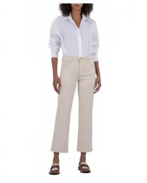 Kut From The Kloth Charlotte High Rise Wide Leg Jeans - Gray