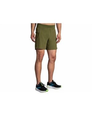 Brooks Sherpa 7" 2-In-1 Shorts - Black