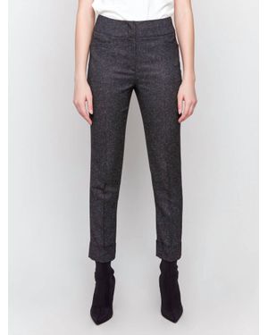 Charlie b Milan Tweed Pants - Blue