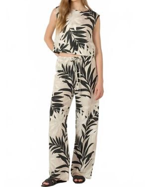 Dex Wide Leg Drawstring Pants - Multicolor