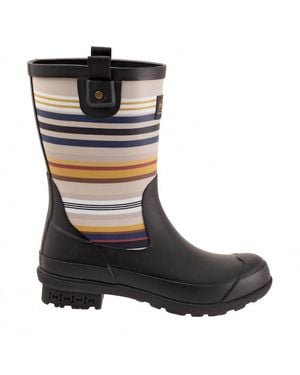 Pendleton Bridger Stripe Mid Rain Boot - Black