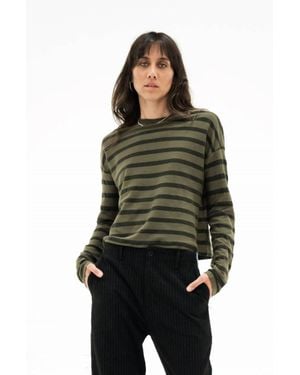 ASKK NY Safari Striped Tee - Green