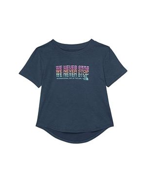 The North Face Kids Nf0A7Wqghdc1 T-Shirt Shady Short Sleeve Pullover Clo587 - Blue