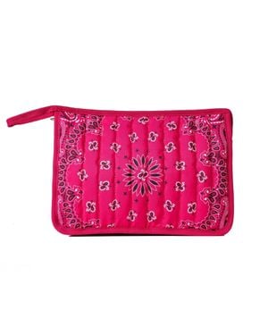 Haute Shore Quilted Bandana Pouch Bag - Pink