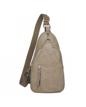 Jen & Co. The Nikki Compartment Sling Bag - Natural