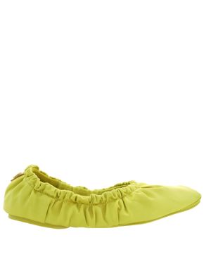 Jimmy Choo Bardo Satin Ballet Flats - Green