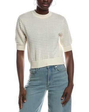 Madewell Ella Solid Stitch T-Shirt - White